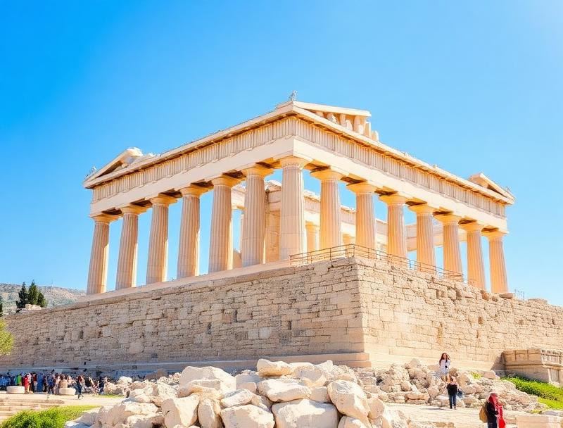 Athens skyline on a sunny day