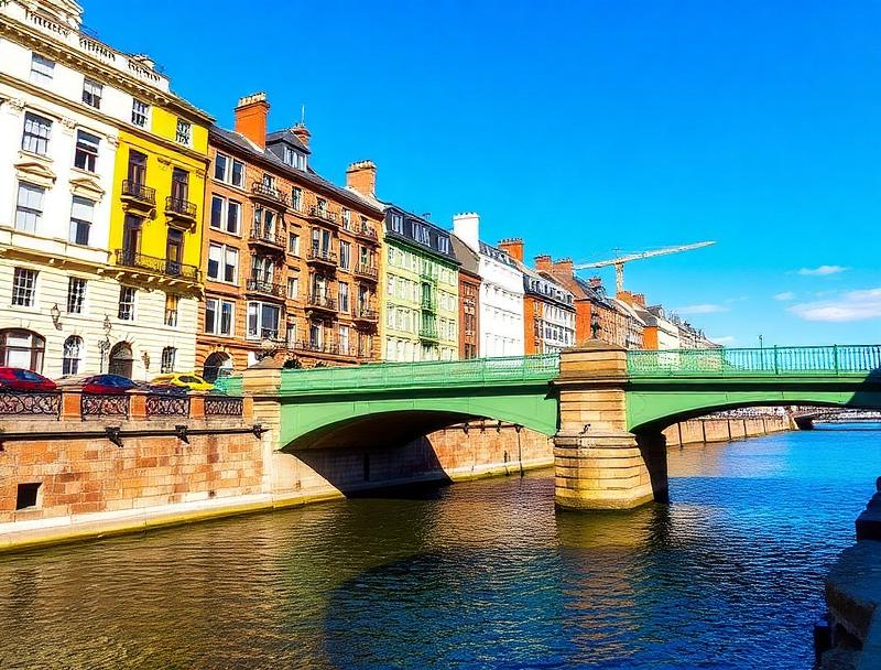 Dublin skyline on a sunny day