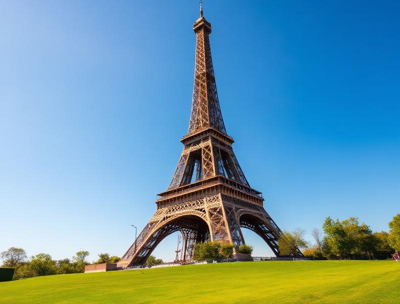 Paris skyline on a sunny day