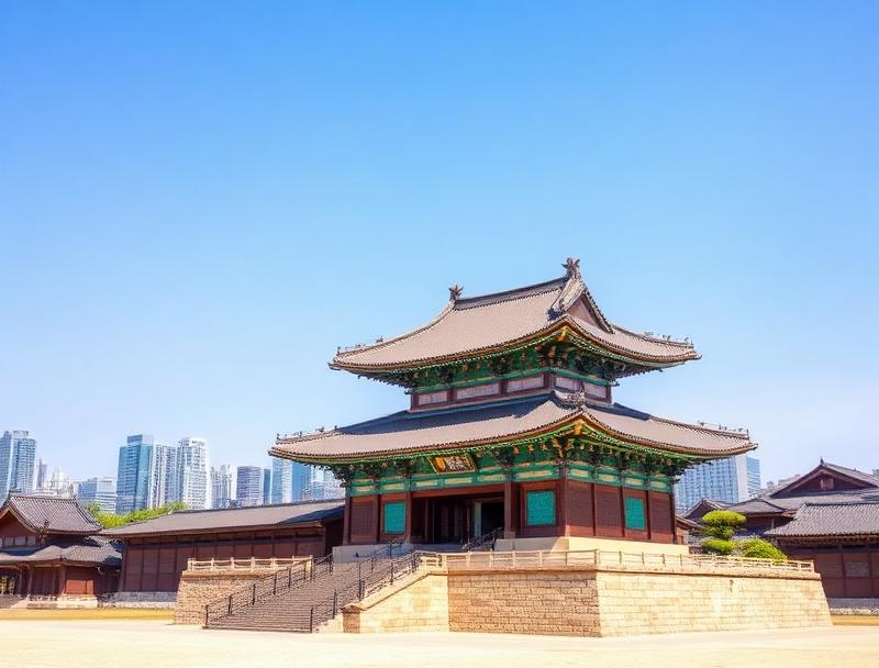 Seoul skyline on a sunny day